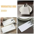thumbnail image 3 of Luxshiny 50Pcs Thickened Wood Pulp Napkins for Users Dining Needs White, 3 of 8