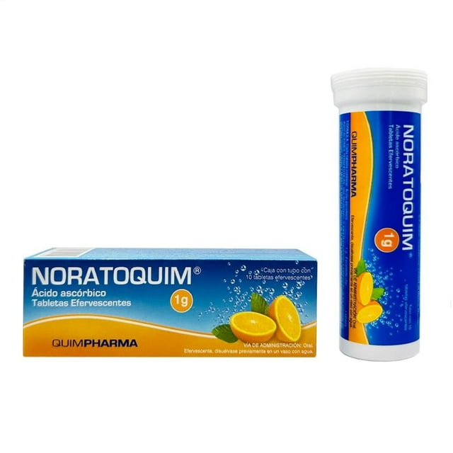Noratoquim Ácido Ascórbico 1 g 10 tabletas efervescentes oral