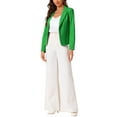 thumbnail image 2 of INSPIRE CHIC Business Blazer for Women's Work Office Open Front Casual Dressy Suit Jackets XS Grass Green, 2 of 6