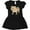 AB-Black, variant on Inktastic Bulldog Girls Baby Dress