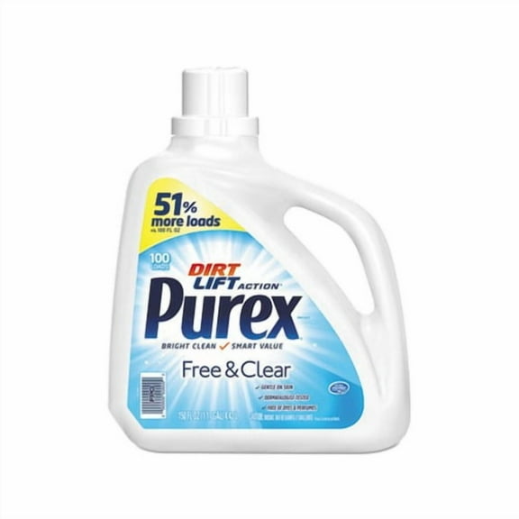 Free and Clear Liquid Laundry Detergent Unscented, 150 oz Bottle