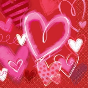 Paper Cut Out Glitter Valentine Decorations 6 Count Walmart Com