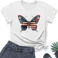thumbnail image 5 of VerPetridure American Flag Shirt Women 4th of July Patriotic T Shirt Funny Stars Stripes Graphic Tee Independence Day T-Shirt Top, 5 of 5