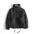 thumbnail image 4 of Chaqueta acolchada ligera con cuello levantado para mujer, abrigo con cremallera, Parka acolchada corta de algodón, ajuste suelto, Otoño e Invierno, 4 of 5