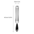 thumbnail image 3 of Long Grater Cheese Lemon Zester with Stainless Steel Blade, 32.5cm Length, 4.6cm Width, Non-slip Grip & Hanging Loop for Easy Storage, Ideal for Kitchen Use, Grating Cheese, Zesting Citrus,, 3 of 7