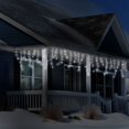 thumbnail image 3 of Danson Décor 240 5MM LED Icicle Curtain Light, Pure White, 3 of 4