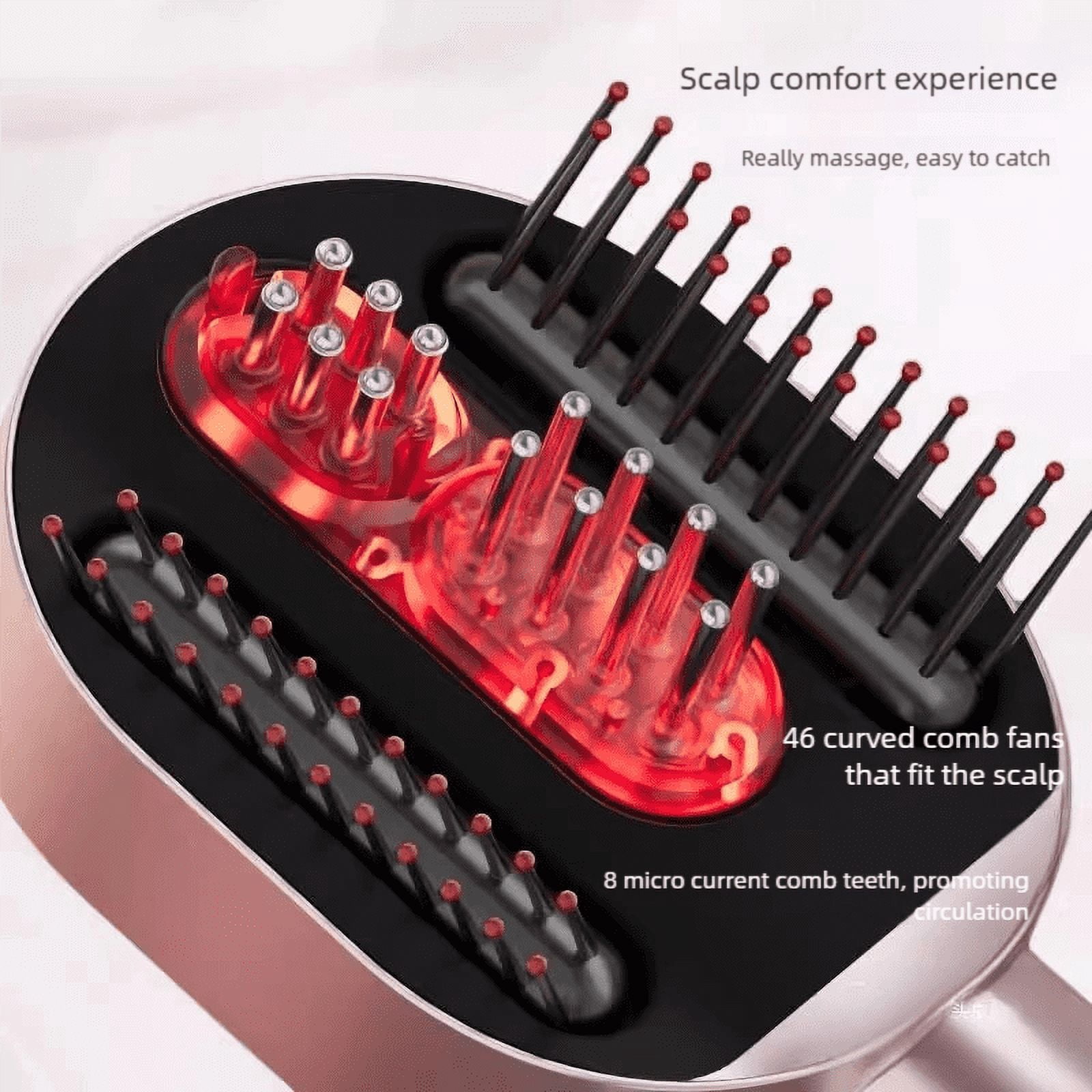 Red Light Scalp Massager Comb | EMS Therapy, 3 Modes, Waterproof | Hair Growth & Relaxation Gift Set