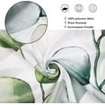 thumbnail image 4 of Sage Green Leaf Shower Curtain, Spring Sage Green and Blue Watercolor Eucalyptus Leaves Botanical Plants Bathroom Curtain Waterproof Fabric Machine Washable with Hooks, 36" Wx72 L, 4 of 6
