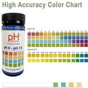 Weloille 100 Pcs PH Test Strips, 0-14 Wide Range High Accuracy Universal Test Paper, Water Soil Acidity Testing Kit for Drinking Water, Aquarium, Pool, Hydroponics, Lab Use