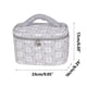 thumbnail image 3 of Wmhnj Bolsa de maquillaje de viaje de gran capacidad, 23 x 17 x 10 cm, organizador porttil de cosmticos con portabrochas transparente y mltiples compartimentos., 3 of 8
