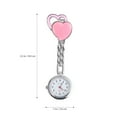 thumbnail image 2 of Heart Shaped Watch Waterproof Pocket Watch Fashion Creative Hanging Watch for Decor Use (Pink), 2 of 8