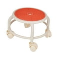 thumbnail image 5 of Low Roller Seat Stool Pedicure Stool Round Housework Stool Comfortable Swivel Chair Shoe Changing Stool Seat for Fitness Home Orange, 5 of 8