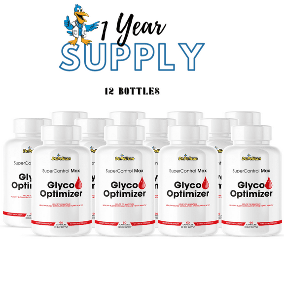 Glyco Optimizer- Blood & Heart Support- 12 Bottles- 720 Capsules