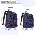 thumbnail image 2 of Fotbe Multicolor Bowling Mochila de Lona con Estampado, Mochila Duradera, Mochila Versátil de Alta Calidad, Mochila Compacta Vintage-Medium, 2 of 5