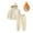 Off-White, variant on Godderr 2Pcs Kids Baby Winter Fleece Tracksuits Sweatshirt Top and Pants Fall Outfit Set, 1-7Y Unisex Toddler Warm Thick Track Hoodie Suits Jogger Pants Set for Boys Girls