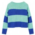 thumbnail image 5 of Fewfanhot Fall Sweaters for Women Striped Mock Neck Fall Knit Color Block Long Sleeve Warm Winter Loose Fit Sweater, 5 of 6