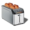 thumbnail image 1 of Chefman Smart Touch 4 Slice Digital Bread Toaster, 6 Shade Settings, Bagel Mode - Stainless Steel, New, 1 of 7