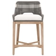 thumbnail image 2 of Interwoven Rope Counter Stool with Stretcher and Cross Support, Dark Gray- Saltoro Sherpi, 2 of 5