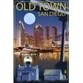 thumbnail image 4 of Old Town, San Diego, California, Skyline at Night (19x27 inches, Premium 500 Piece Jigsaw Puzzle for Adults and Family, Made in USA), 4 of 4