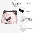 thumbnail image 3 of Logiee Swan And Flowers2 Print Mens Boxer Briefs,Boxer Briefs for Men,Breathable Stretch Underwear,Boys Boxer Briefs-Small, 3 of 5