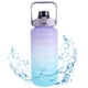 thumbnail image 1 of ODOMY Botella Water Motivacional Extra Grande de 2 Litros con Asa y Jarra Water de Paja Extraíble para Garantizar Que Beba Suficientemente Water Todos los Días, 1 of 9