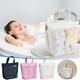 thumbnail image 1 of Bolso de mano de malla para baño | Diseño ahuecada y transpirable | Almacenamiento portátil de maquillaje y artículos de tocador | Bolsa de viaje Beach Swim | Gran capacidad | Ligero y duradero |, 1 of 8