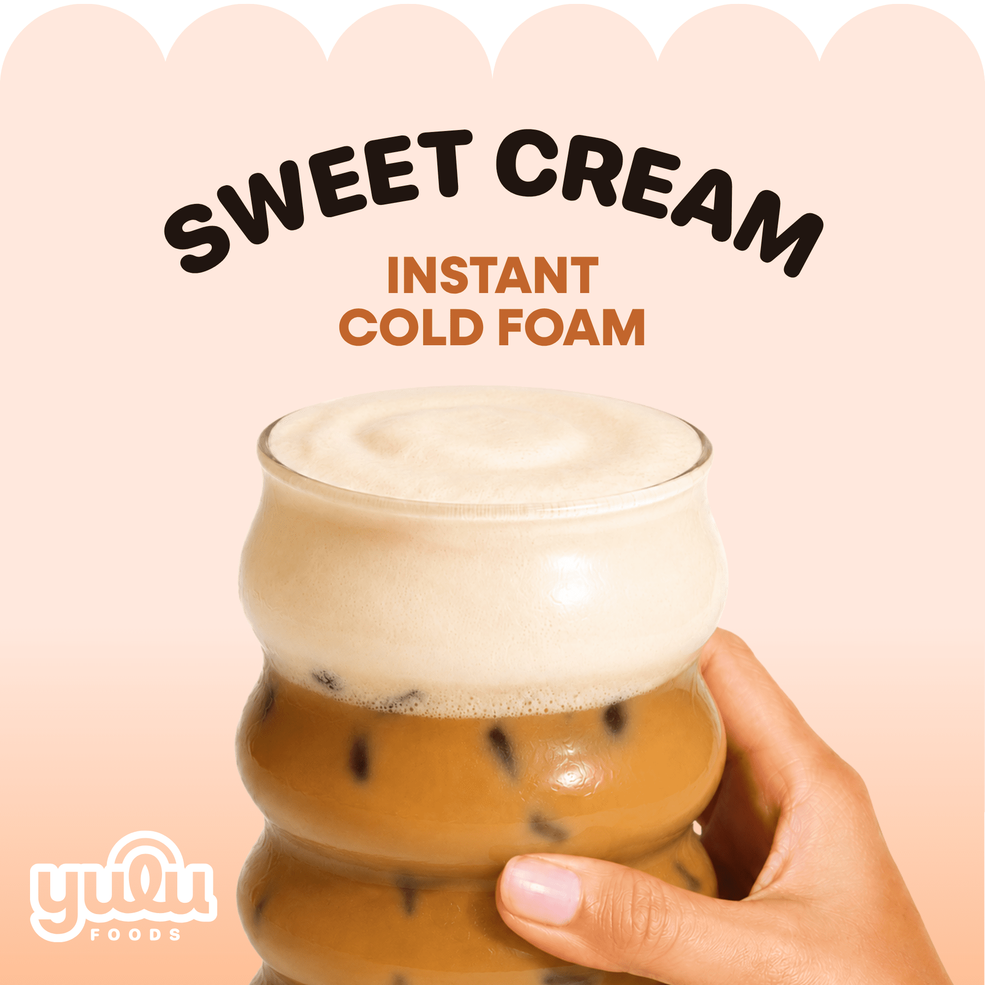 Yulu - Instant Cold Foam Sticks 14ct - Sweet Cream NET WT 9.87 oz (280g)