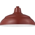 thumbnail image 6 of RWHS17-SR Millennium Lighting R Series - 1 Light Warehouse Shade-9.25 Inch Tall and 17 Inch Wide-Satin Red Finish, 6 of 7