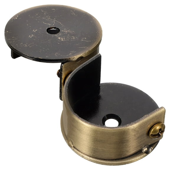 2pcs Metal Curtain Rod Holders and Supports for Shower Curtains