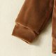 thumbnail image 4 of Ropa Para Niñas Pequeñas, Conjunto Para Niños Pequeños, Otoño Invierno, Bordado, Manga Larga, Cuello Redondo, Lazo, Top, Pantalones, Conjunto De Dos Piezas, Marrón Odeerbi LM103-6673, 4 of 8