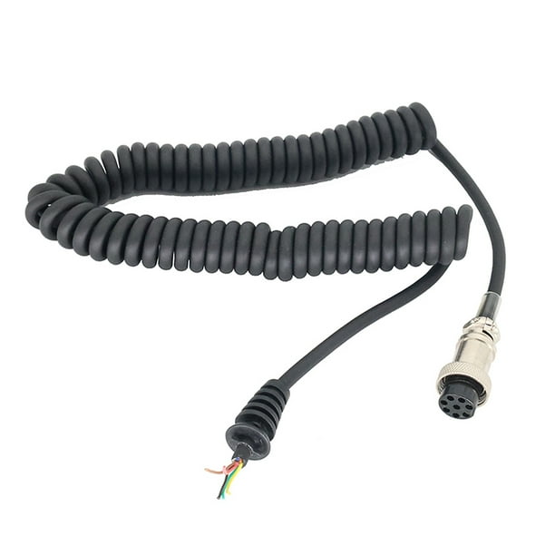 HM-36 Cable resorte para micrófono y altavoz Walkie Talkie 8 pines ICOM IC-449C 229C