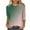 Summer Tops Army Green, variant on Womens Summer Tops, 3/4 Sleeve Shirts for Women Fashion Loose Fit Ombre Tie Dye Crewneck T-Shirts Fall Clothes