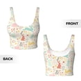 thumbnail image 6 of Goofa Fall Rabbit Printed Sports Bras for Women, High Impact Running Bra Workout Crop Tank Tops Longline Sports Bra Push up-XX-Large, 6 of 9