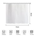 YISURE White Short Shower Curtain 60inch Small Waffle Fabric Bath