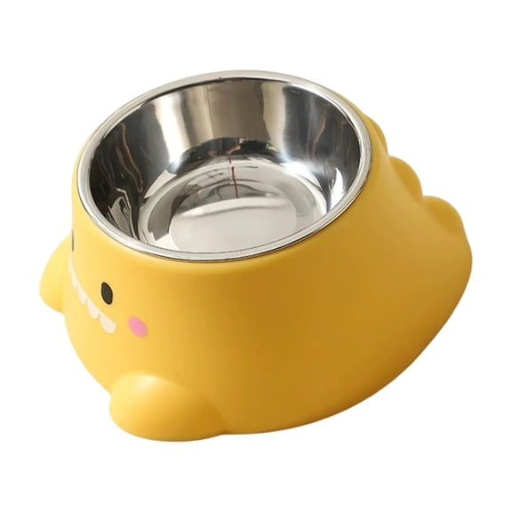 Dinosaur Shaped Dog Bowl, 7.5 X 6 X 5 Inches, Non-Slip Base For Small Medium Dogs