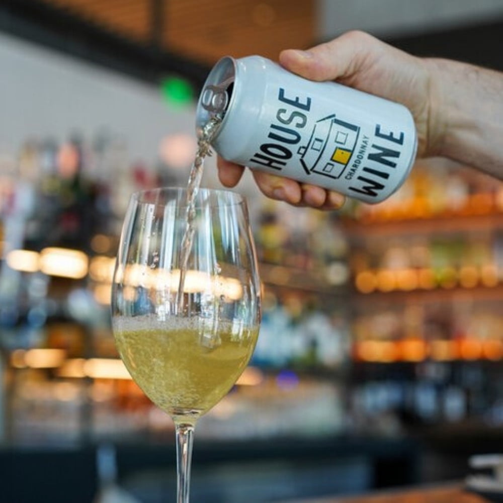 House Wine Chardonnay White Wine, 355 ml Can, 14% ABV