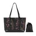 thumbnail image 7 of FORMRS Laptop Tote Bag for Women with 15.6" Computer Compartments Handbag, Dark Gothic Floral, 7 of 7