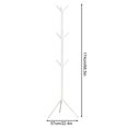 thumbnail image 2 of Triangular Floor-Standing Coat Rack, Space-Saving Assemblable Detachable Garment Hanger, Easy-Assembly Clothes Rack for Bedroom, Entryway and Home Storage Organization, 69*22in, White, 2 of 9