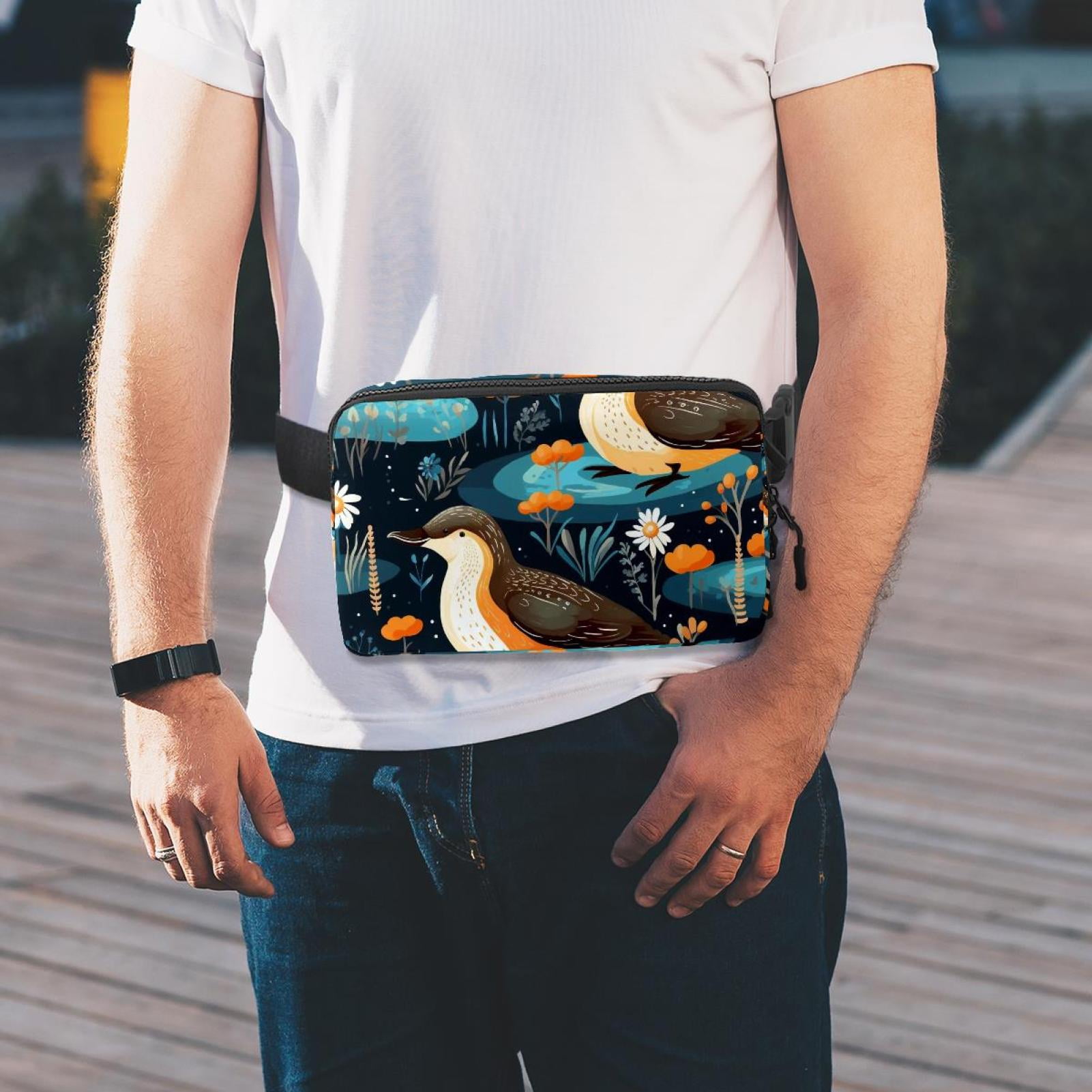 Platypus Lightweight Adjustable Waist Bag with Extension Strap - Unisex Fanny Pack