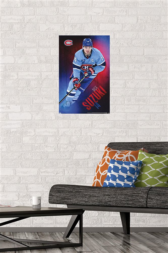 NHL Montreal Canadiens - Nick Suzuki 23 Wall Poster, 14.725" x 22.375"