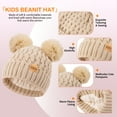 thumbnail image 5 of REDESS 3 Pcs Unisex Kids Winter Beanie Hat and Scarf & Glove Set for Boy and Girl 3-9 Years Old-Pink, 5 of 6