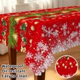 thumbnail image 2 of Tchckioa Red Christmas Bells Tablecloth,Waterproof Table Cover for Kitchen Decor,60x84 Inch Rectangle, 2 of 7