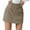 Light Brown, variant on JGNGSHN Corduroy Mini Solid Color Skirts for Women Trendy High Waist Bodycon Pencil Skirt