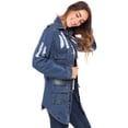 thumbnail image 2 of SKYLINEWEARS Women Ripped Jean Jacket Distressed Boyfriend Long Sleeve Denim Jacket Windbreaker Coat, 2 of 6