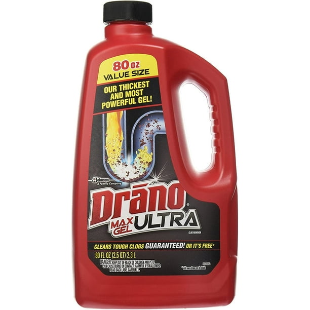 Drano Max Gel Ultra Thickest & Most Powerful Max Gel ! Clears Tough