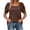 Coffee, variant on Summer Fashion Square Neck Solid Color Basic Tee Shirts Casual Top Daily Loose Womens Tops Shirts for Women Casual Summer Loose T Shirts Tech T Shirt Shirt Juniors Short Sleeve for Women