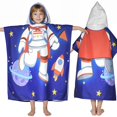 thumbnail image 1 of Toalla con capucha Ythuil Kids Space de 63 x 76 cm con mochila, 1 of 8