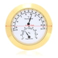 thumbnail image 2 of Round Thermometer Hygrometer Humidity Temperature Meter for Violin Guitar Case (Gold), 2 of 8