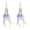 As show, variant on ddioayh Bohemian Feather Dangle Earrings for Women with Shell Beads Long Tassel Design Drop Earrings,All-match Exquisite Personality Jewelry