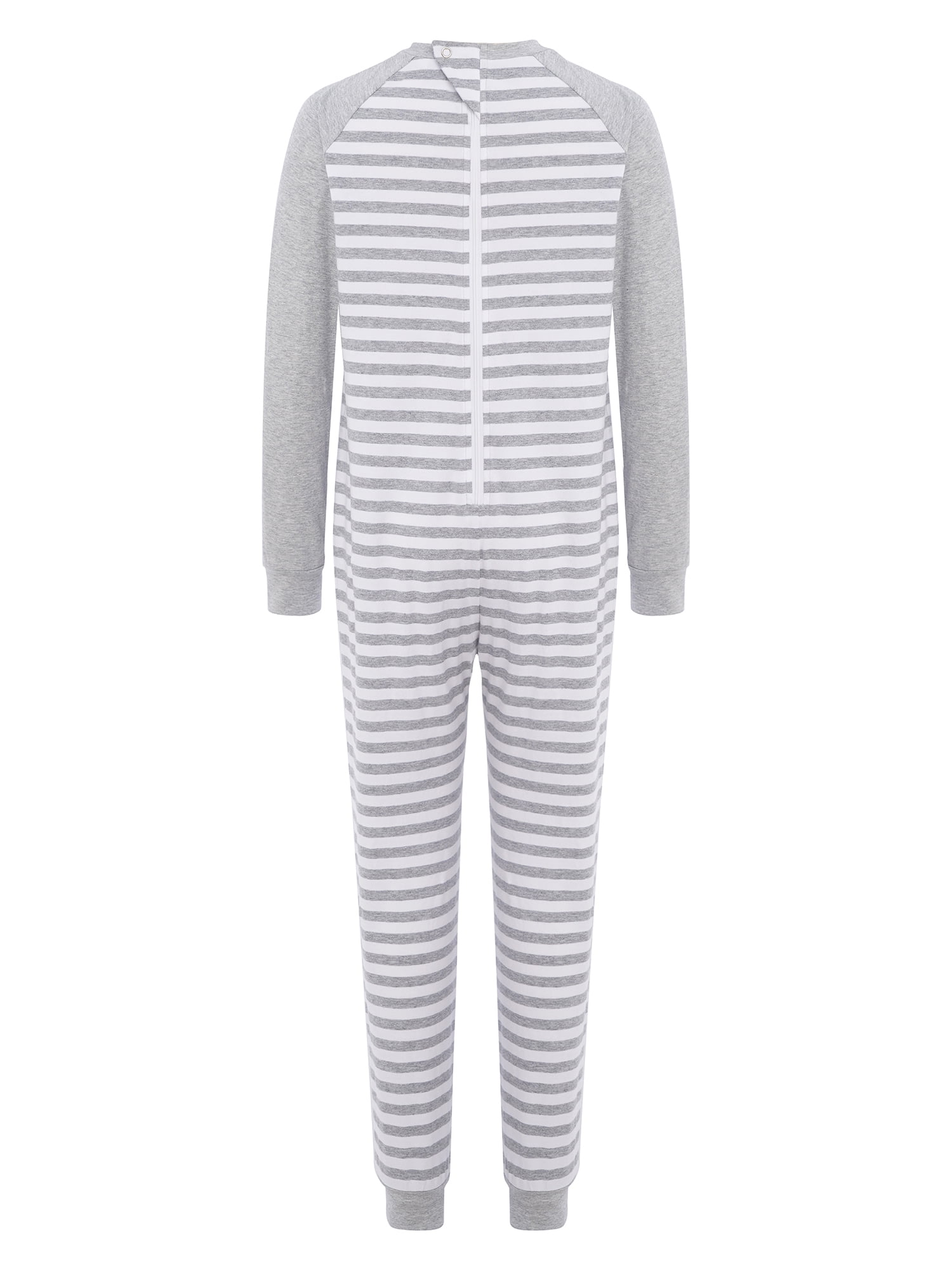 vastwit Adaptive Jumpsuit for Kids Autism Sensory Special Needs Anti-Strip Romper Striped One Piece Pajamas Grey 16